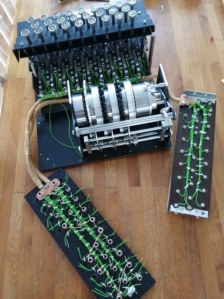 zelfbouw Enigma van Ger PA3GUF, foto afkomstig van de website https://a37.veron.nl